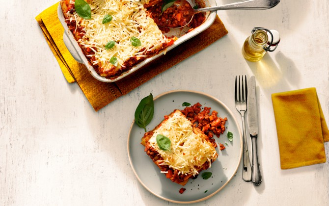 Grand'Italia x De Vegetarische Slager recept Lasagne